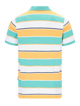 Pikee-Polo in garngefärbtem Blockringeldessin allover - stay fresh-Qualität