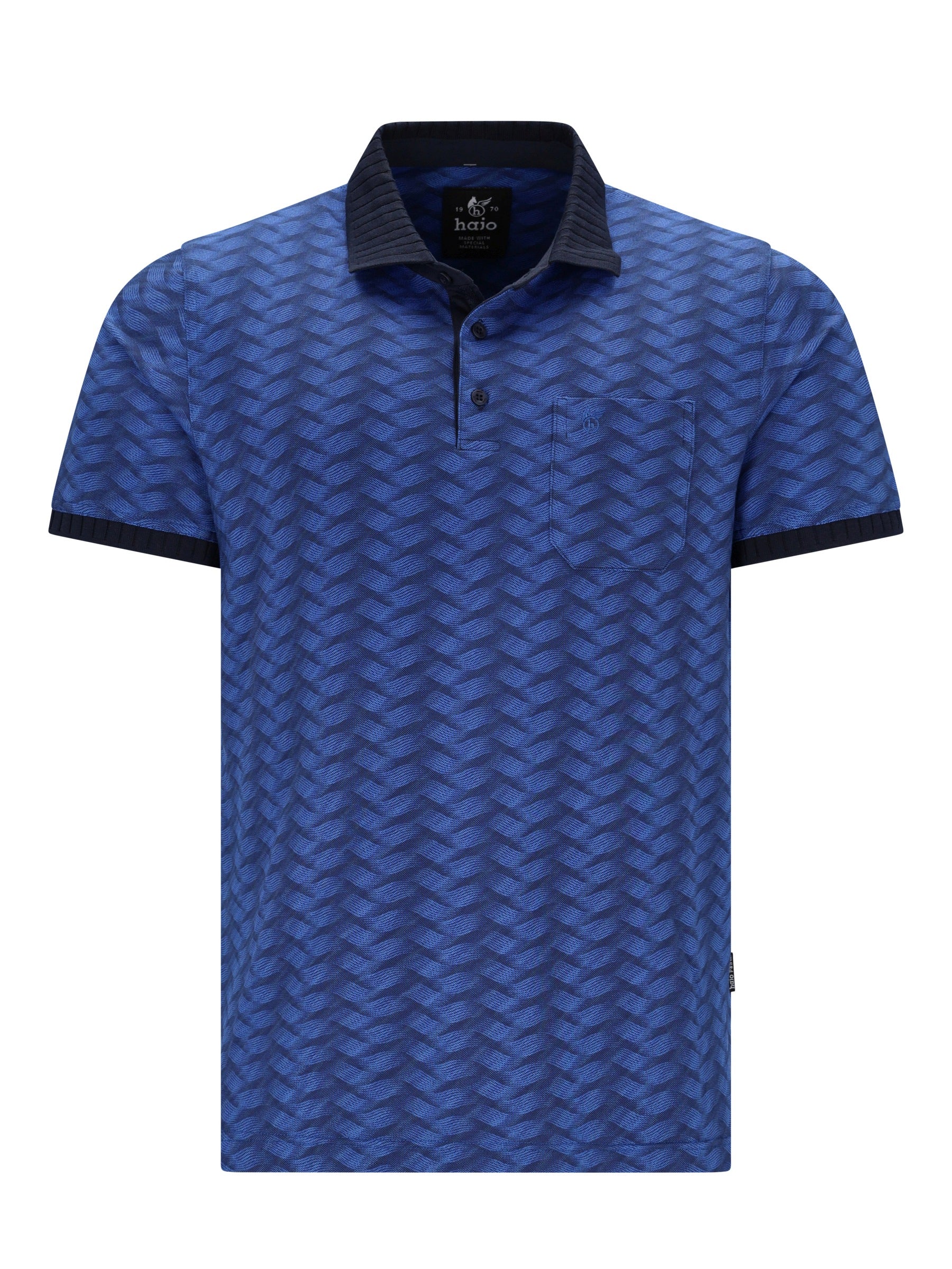 Pikee-Polo allover bedruckt in stay fresh-Qualität