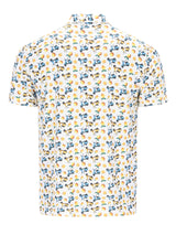 durchgeknöpftes Jerseyhemd mit Alloverdruck - stay fresh-Qualität