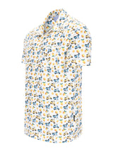 durchgeknöpftes Jerseyhemd mit Alloverdruck - stay fresh-Qualität