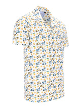 durchgeknöpftes Jerseyhemd mit Alloverdruck - stay fresh-Qualität