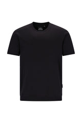 T-Shirt im Blousonstyle unifarben in reiner Baumwolle