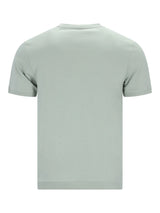 Minimalistische hellgrüne Kurzarm-T-Shirt Blouson-Stil aus reiner Baumwolle