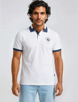 Pikee-Polo mit dezenter Bruststickerei in stay fresh-Qualität - Hajo Mode