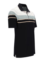 Pikeepolo in mercerisiertem Baumwoll mit garngefärbten Bruststreifen