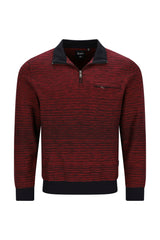 Jacquard-Sweatshirt in Fineliner-Streifendessin allover