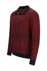 Jacquard-Sweatshirt in Fineliner-Streifendessin allover