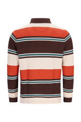 Rugbyshirt in Herringbone-Optik (stay fresh) und garngefärbtem Steifenverlauf