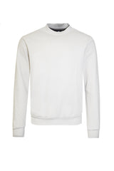 Rundhalssweatshirt "French Terry" komplett uni