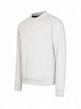 Rundhalssweatshirt "French Terry" komplett uni