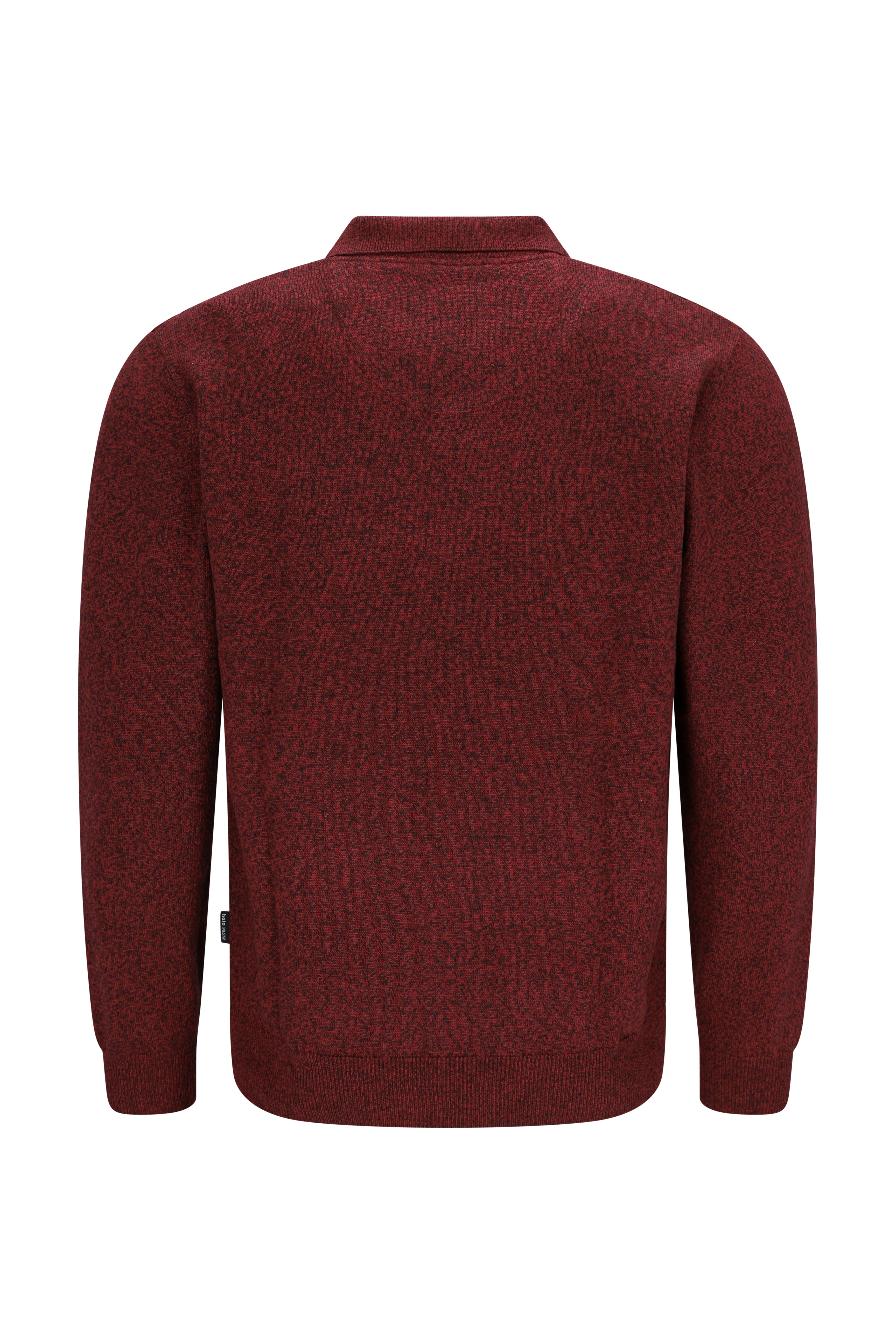 Jaspé-Pullover mit Skipperkragen