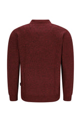 Jaspé-Pullover mit Skipperkragen