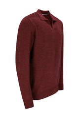 Jaspé-Pullover mit Skipperkragen