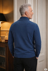 Strickjacke in Struktur- und Materialmix mit seitlichen Eingriffstaschen