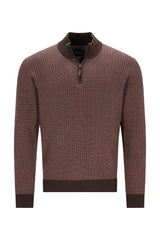 Troyer-Pullover in Dreiton-Jacquard allover