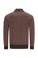 Troyer-Pullover in Dreiton-Jacquard allover