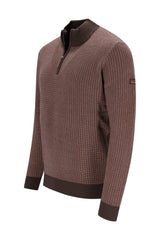Troyer-Pullover in Dreiton-Jacquard allover
