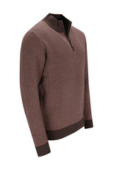 Troyer-Pullover in Dreiton-Jacquard allover
