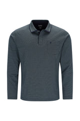 Poloshirt in Minimaljacquard allover - stay fresh-Qualität