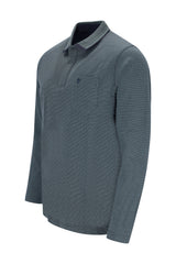 Poloshirt in Minimaljacquard allover - stay fresh-Qualität