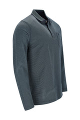 Poloshirt in Minimaljacquard allover - stay fresh-Qualität