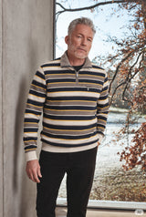 Troyersweatshirt in Multicolor-Streifen allover - stay fresh