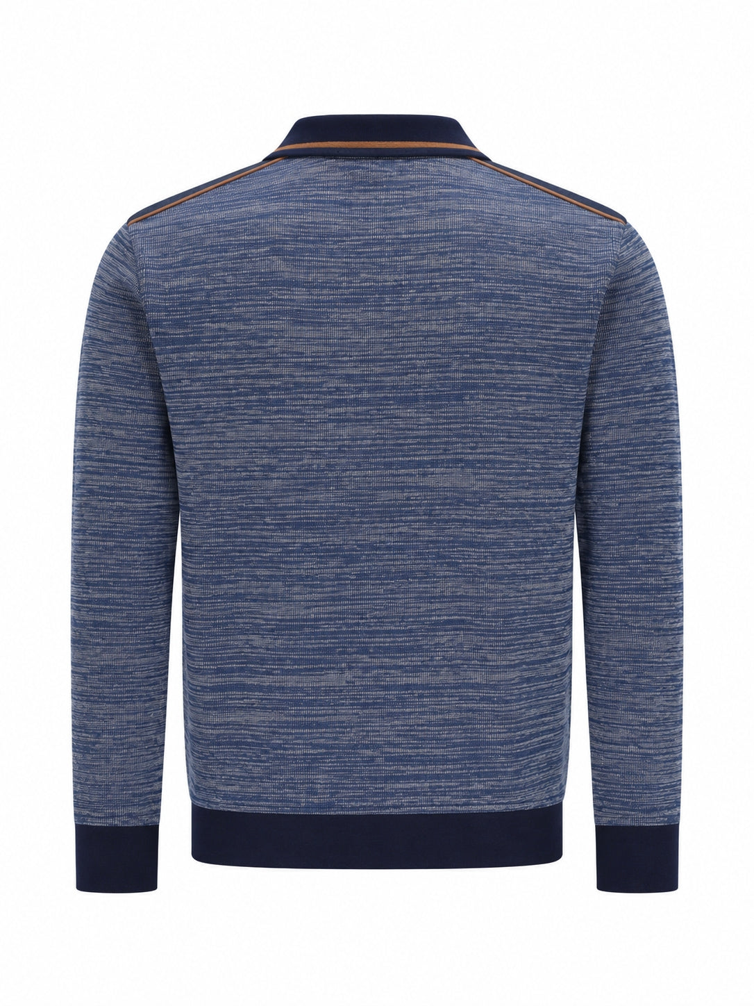 Troyersweatshirt in Melange-Rippe allover - stay fresh-Qualität