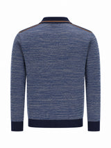 Troyersweatshirt in Melange-Rippe allover - stay fresh-Qualität