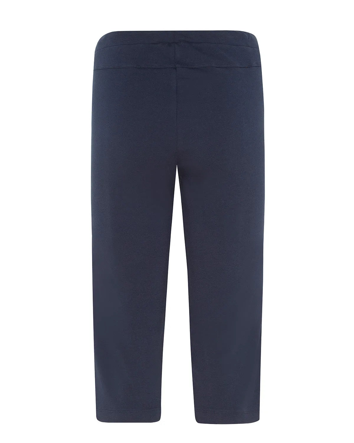 Marineblaue Leggings mit hohem Bund und Seitentaschen.