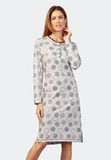 Nachthemd mit Bündchen 105 cm Premium Cotton - 46071-709-36/38 - Hajo Mode