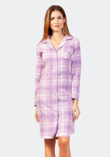 Pyjama Nachthemd 105 cm Premium Cotton/Flanell - 46085-386-36/38 - Hajo Mode