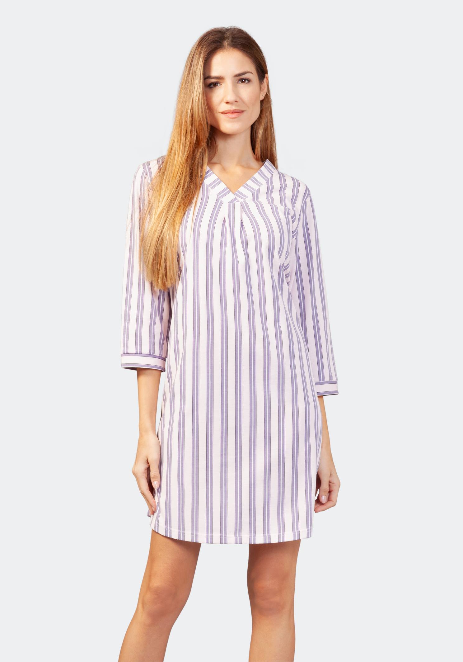 Sleepshirt mit Bündchen 90 cm Klima-Komfort - 46143-733-36/38 - Hajo Mode