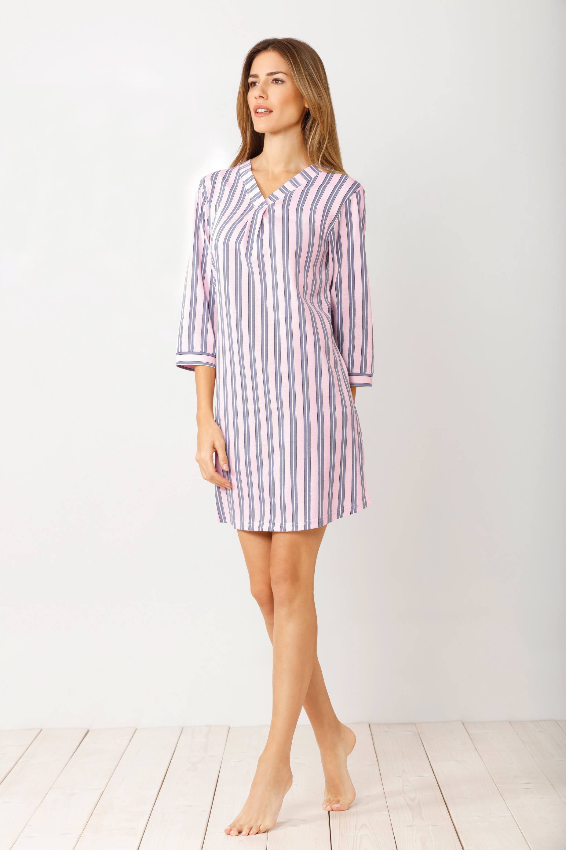 Sleepshirt mit Bündchen 90 cm Klima-Komfort - 46143-733-36/38 - Hajo Mode