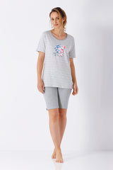 Damen Schlafanzug Shorty Bermuda Klima-Light®