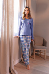Damen Schlafanzug  Web Flanell