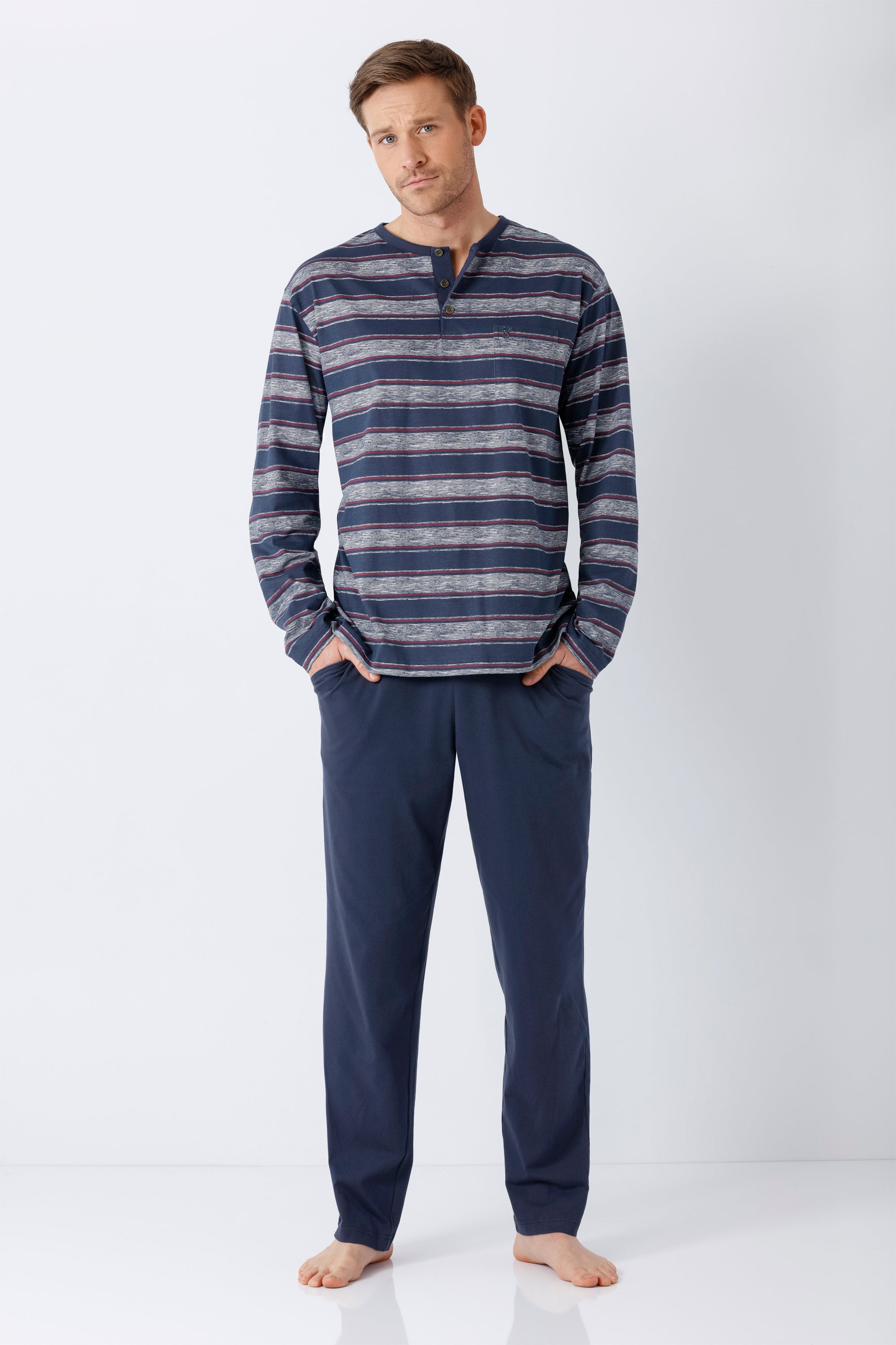 NOS Herren Schlafanzug Premium Cotton