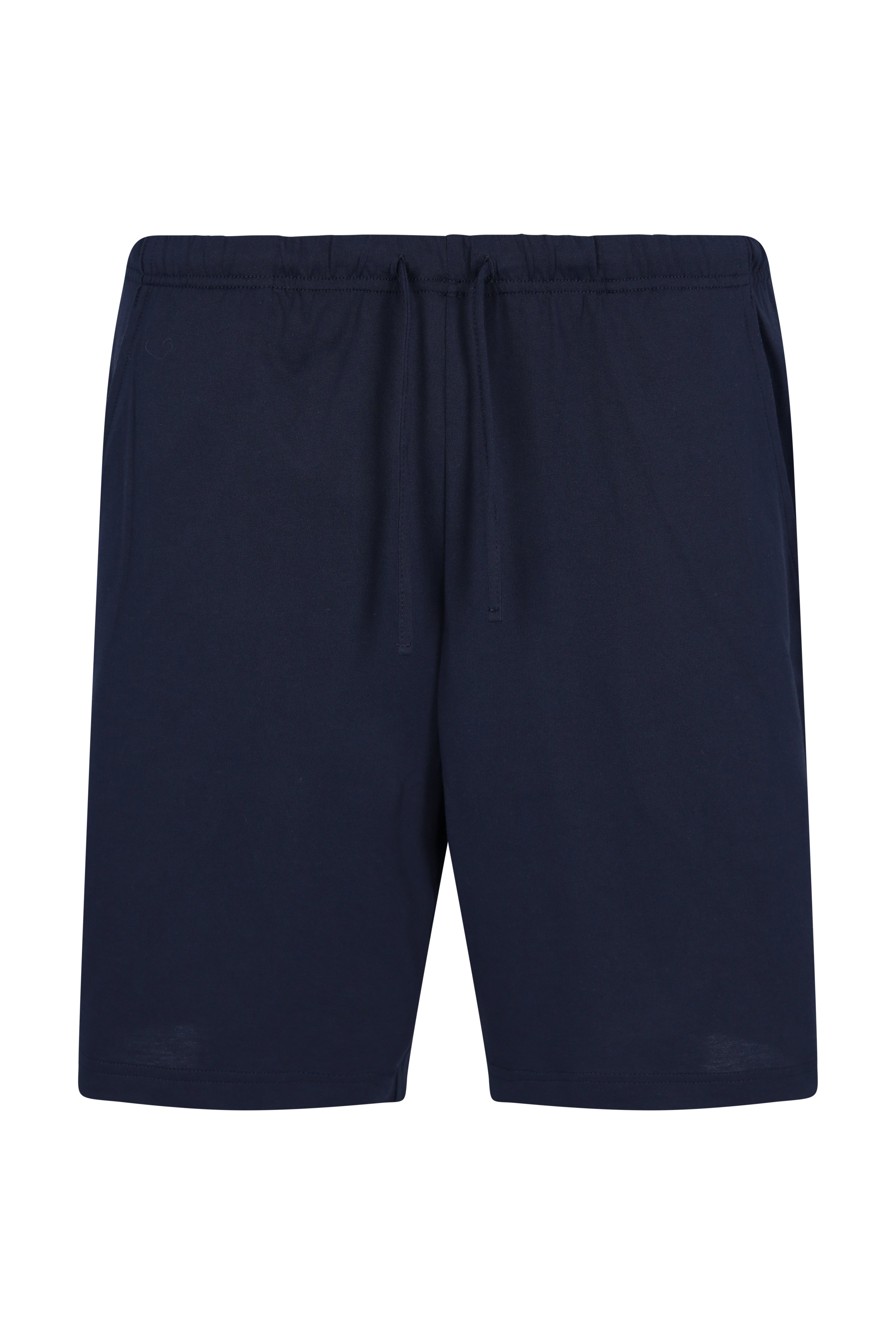 Navyblaue Baumwoll-Shorts mit Kordelbund Klima Komfort® Bermuda