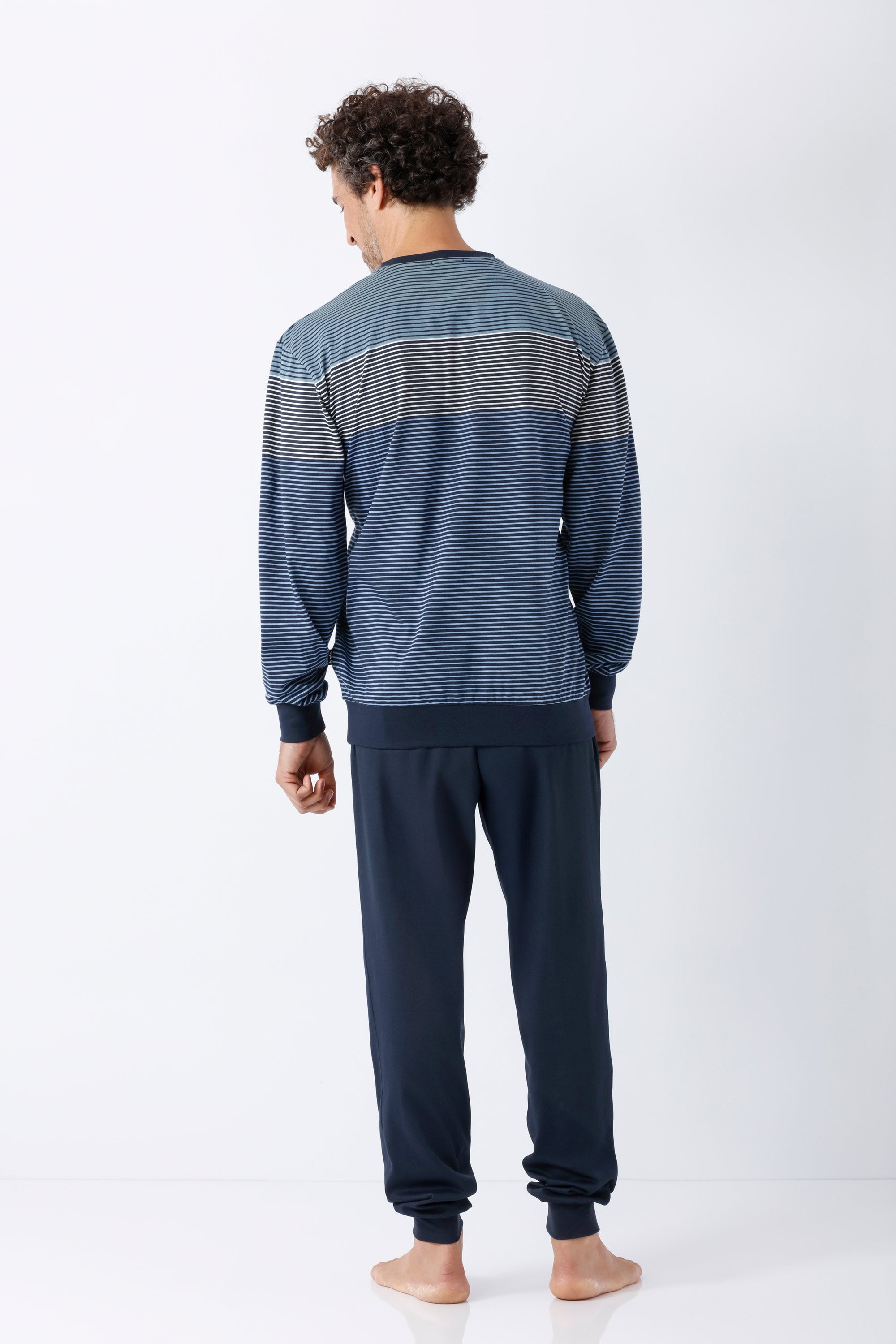 Herren Schlafanzug mit Bündchen Klima Komfort® DAS ORIGINAL