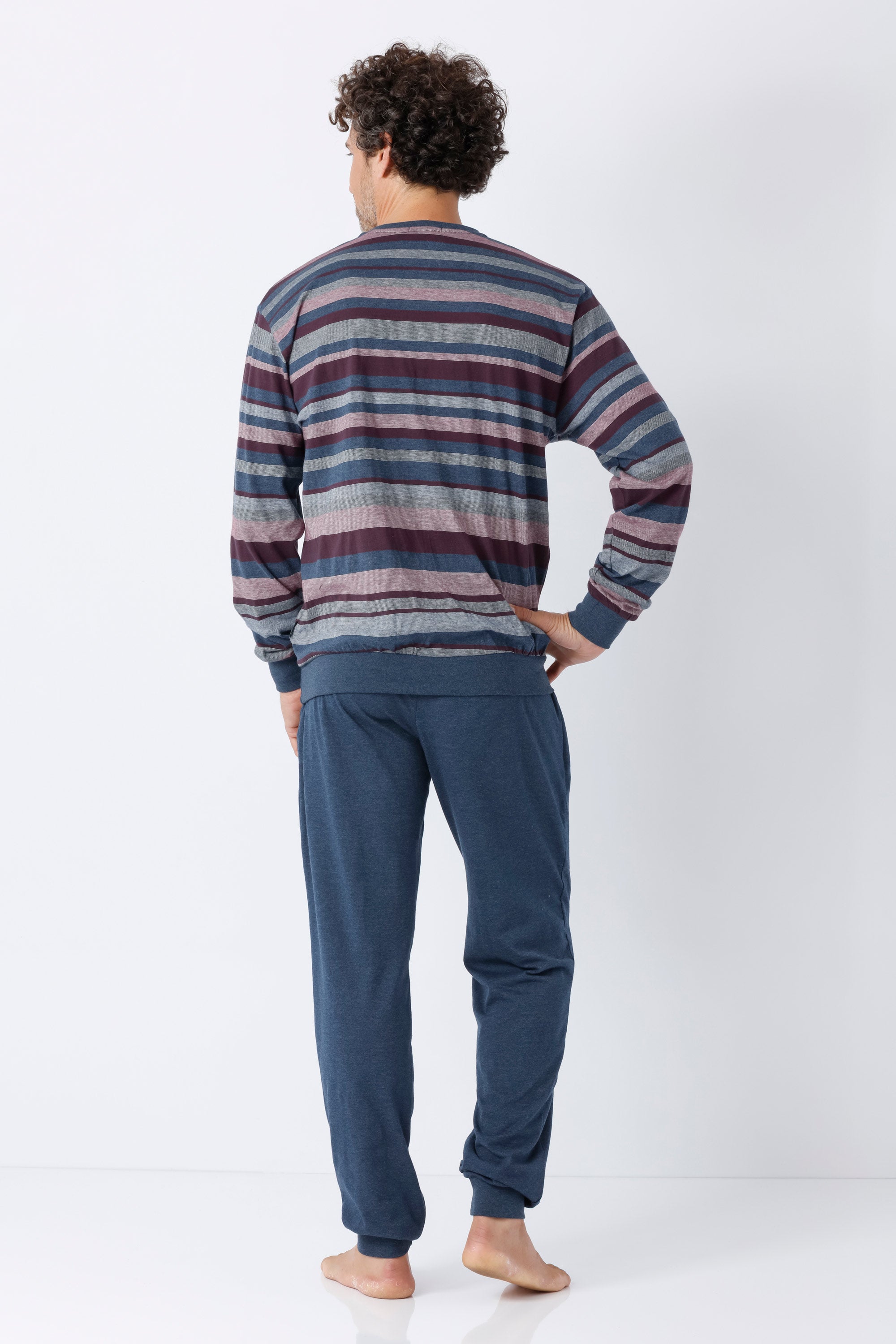 Herren Schlafanzug mit Bündchen Klima-Light®