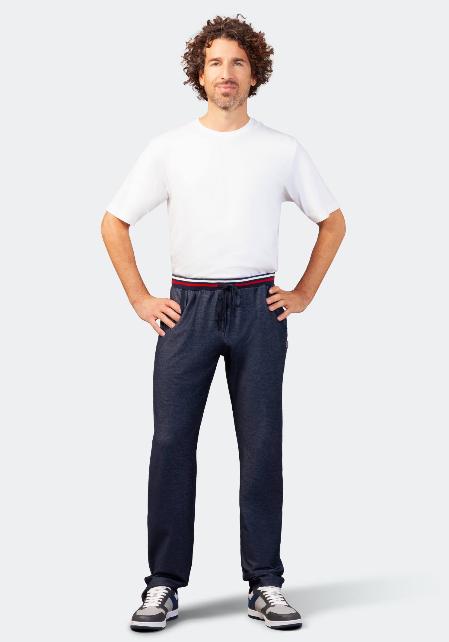 Herren Hose Piquè-Stretch, Klima Light