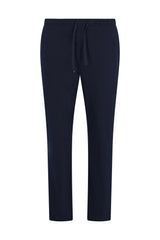 Navyblaue Baumwoll-Jogginghose Klima Komfort mit Kordelbund