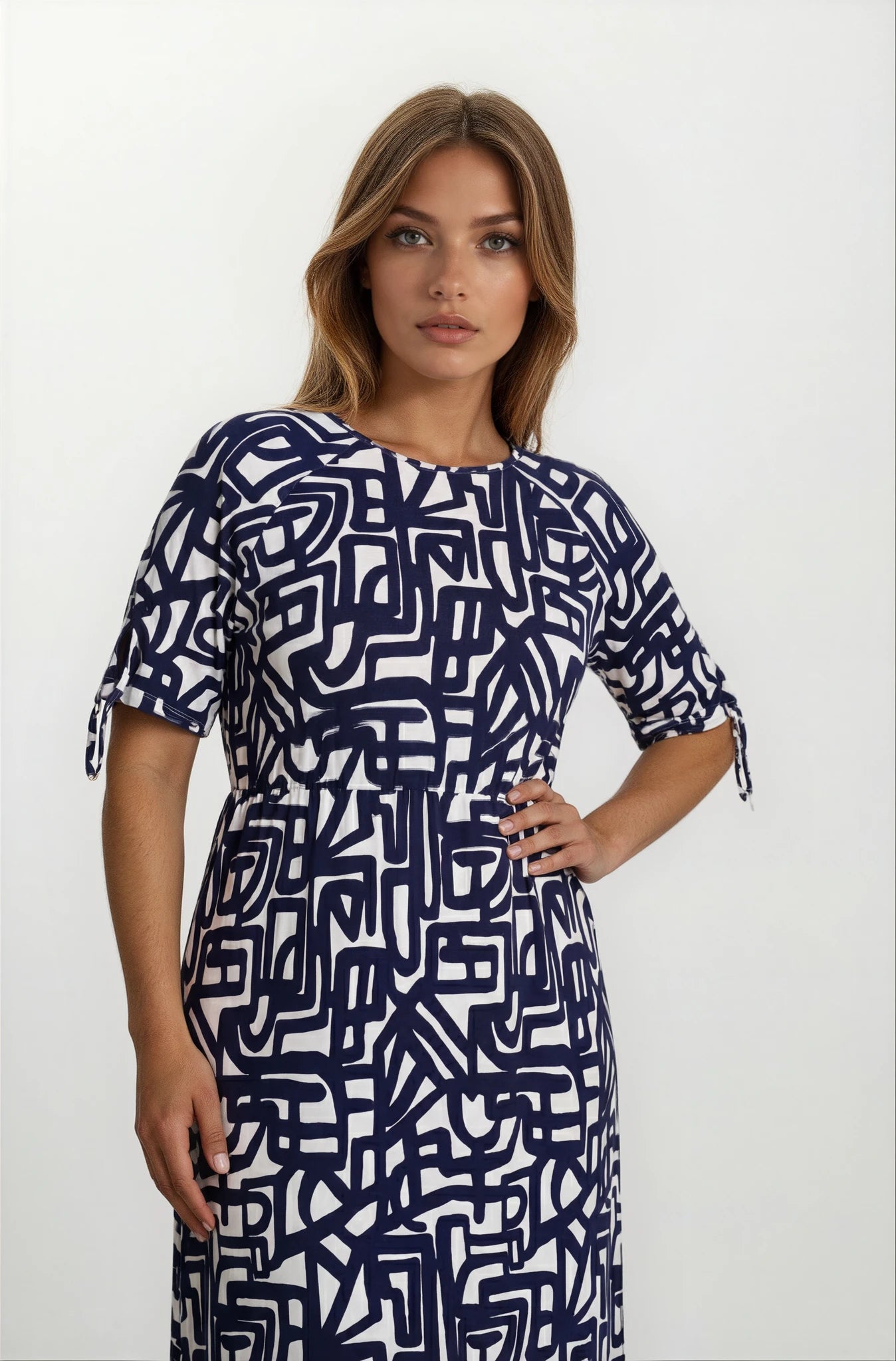 Jersey Kleid 1/2 Arm