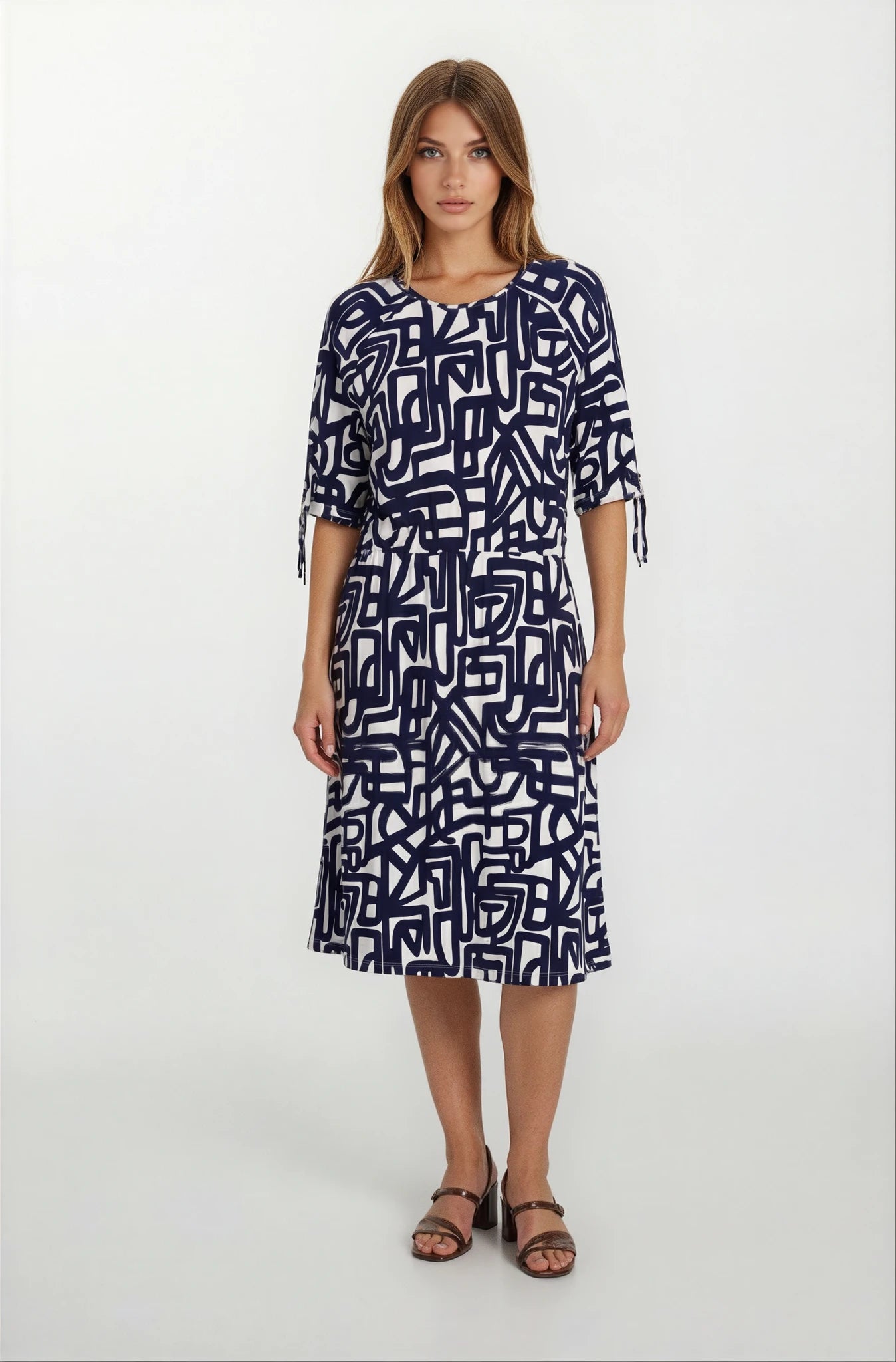 Jersey Kleid 1/2 Arm