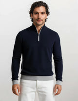 Sweatshirt allover strukturiert mit Eingriffstaschen in stay fresh-Qualität