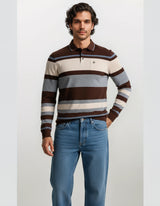 Poloshirt mit platziertem Streifen - stay fresh-Qualität