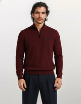 Sweatshirt in Minimal-Jacquard allover - stay fresh-Qualität mit Elasthan - 27839-362-48 - Hajo Mode