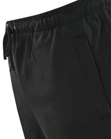 Schwarze Jogginghose mit Kordelzug, Seitentaschen und elastischem Bund