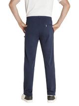 Navyblaue basic sweathose stay fresh mit kordelzugbund und seitentaschen aus atmungsaktivem material für sport und freizeit