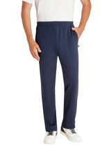Navyblaue Basic sweathose stay fresh mit elastischem bund und dezogenem seitlichem logo am oberschenkel