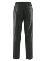 Dunkelgraue Basic sweathose stay fresh aus baumwolle mit elastischem bund und kleinem logo auf der rückseite